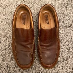 Born Leather Brown Slip On Shoes